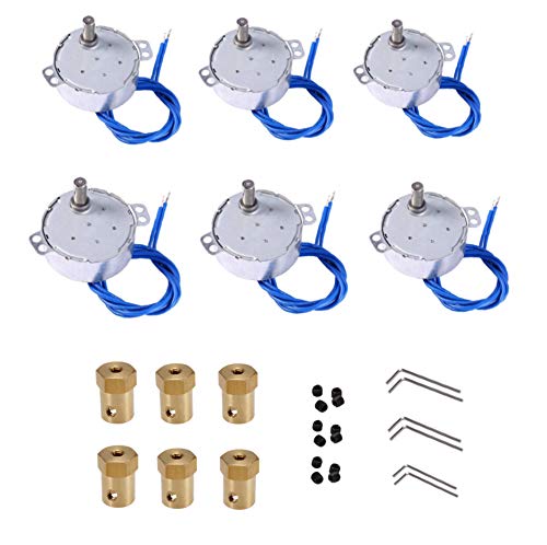 Synchronous Synchron Motor Turntable Motor Electric Synchron Motor For Cup Turner,cuptisserie,Tumbler Cup Rotator with 7mm Flexible Coupling 100-127VAC 50/60 Hz 4W 2.5-3RPM/MIN CCW/CW