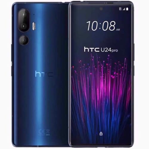 HTC U24 Pro 5G 512GB 12GB Dual SIM Factory Unlocked GSM Smartphone, 6.8' 120Hz OLED Display, 50MP Cameras - International Version (Space Blue)