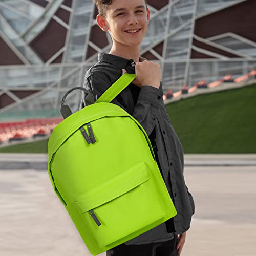 Kdwave 15 Inch Kids Backpack For School Boys Girls, Cute Lightweight Children Bookbag With Adjustable Padded Straps, Lime Green #TOP6