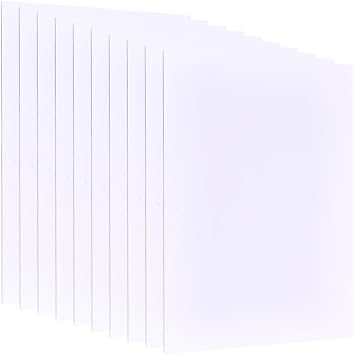BENECREAT 10Pack White PVC Foam Sheets,15.75x11.8inch 3mm Thick Craft Foam Board for DIY Projects, Mounting Crafts Modelling Art Display