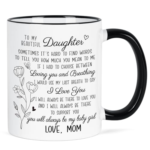 YHRJWN To My Beautiful Daughter Mug