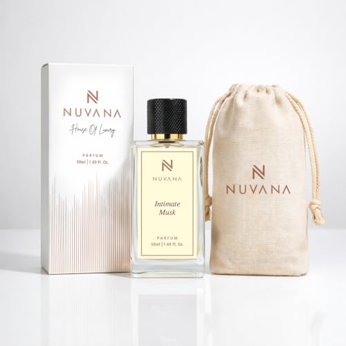 Image of Intimate Musk Perfume 50ml for Men & Women | Bergamot, African Orange Flower, Osmanthus, Musk, Amber, Vetiver & Vanilla | Long Lasting Luxury Fragrance Spray | Daily Wear, Office, Date Night & Special Occasions