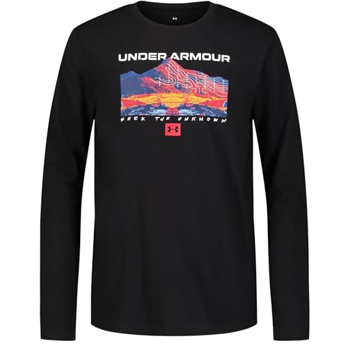 Image of Under Armour Boys' Long Sleeve Graphic T-Shirt, Lightweight & Breathable, Outdoor Collection