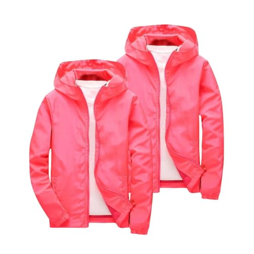 Kid Rain Jacket Lightweight Outdoor Hooded Windbreaker Jackets