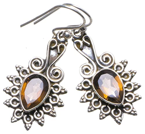 Boucle d earring en quartz fume argent 925 anti allergie pour oreilles sensibles