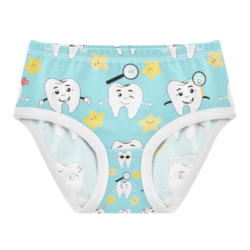 Cute Cartoon Teeth Toddler Girls's Underwear 2T 202c1429