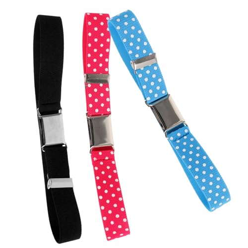 3pcs Elastic Belts Stylish Comfortable Waist Belts for Boys and Stretchy Design with and Options