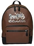COACH West Rucksack mit Chelsea Animation, F76890, Saddle Multi/Black Antique Nickel