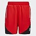 adidas Originals Mens Superstar 3 Stripes Sport Fleece Shorts, Vivid Red/Black, Medium