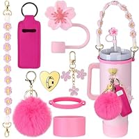Maniglia Con Catena Di Perle Per Stanley Cup | Tracolla Decorativa In Silicone | Accessorio Universale Per Bottiglie 226-1134 G | Regalo Simpatico Per Ragazze - 2