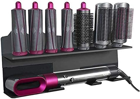 LandHope Soporte de pared para Dyson Airwrap Styler, accesorios de almacenamiento, soporte con adhesivo para el hogar, dormitorio, baño, organizador
