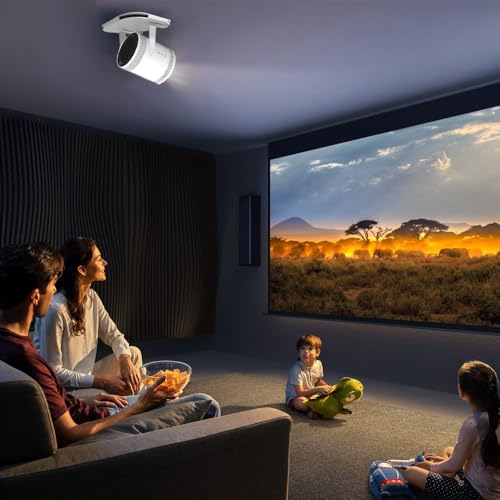 Image of Drill Free Wall Mount Compatible with Samsung Freestyle Projector Ceiling Mount, Freestyle 2 Accessories Steel Wall Mount Shelf (White)