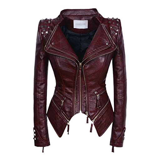 Veste de moto zippée pour femme idéale pour les balades automnales en taille 3XL