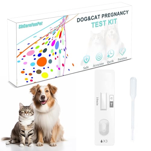 Dog Pregnancy Test kit at Home, Dog Urine Test, 10-15 Minutes to Obtain Test Results, Accuracy Rate of Over 98.8%, Painless, Accurate and Quick