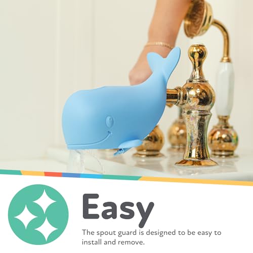 Image of Nuby Bathtub Safety Spout Guard - Compatible with Most Standard Faucets - Bath Toys - Whale