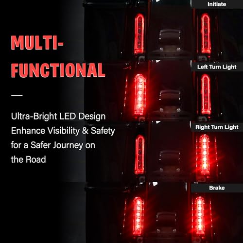 Insertos LED para alforjas TCMT, soporte de luz auxiliar para Harley 2014-2024 Ultra Limited y 2020-2024 Road Glide Limited, carcasa cromada con lente ahumada miniatura 5