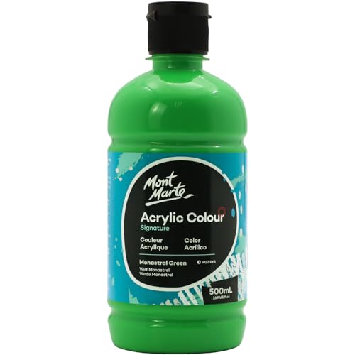 Mont Marte Signature Black Acrylic Paint 16.9oz 500ml Semi-Matte Finish Suitable for Canvas Wood Fabric Leather Cardboard Paper MDF and Crafts product thumbnail 20