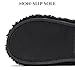 Imagen de SMajong Zapatillas de Estar por Casa Mujer Invierno Antideslizantes Cálido Pantuflas Comoda Suaves Slippers Felpa Punta Abierta Chanclas Zapatos Negro 38