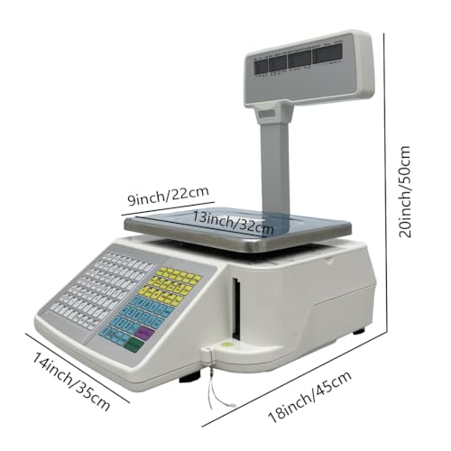Báscula Electrónica Digital Comercial 33 lbs 110V miniatura 2
