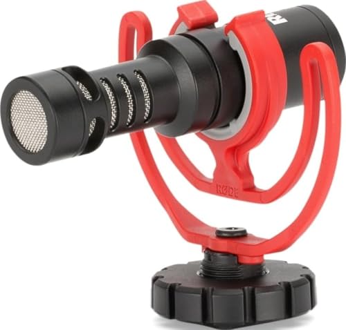 RØDE VideoMicro Micro directionnel compact sur caméra pour la réalisation de films, la création de contenu et l'enregistrement sur site