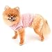 SMALLLEE_LUCKY_STORE Haustier-Sherpa-Fleece-Pullover Weste Rollkragenpullover mit D-Ring weiches Sweatshirt für kleine Hunde Katzen, Welpen Yorkie Chihuahua warme Herbst-Winterkleidung, Rosa, M