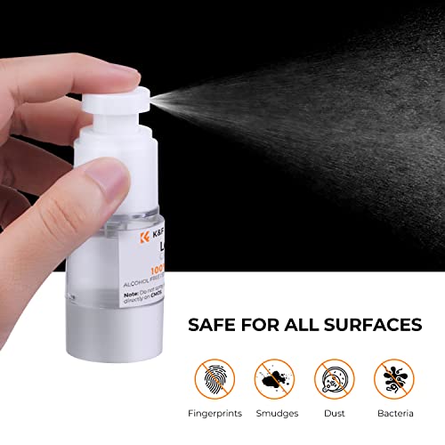 K&F Concept 9-In-1 Camera Lens Cleaning Kit For Dslr Camera Lens Filter Cell Phones With Air Blowing, Vacuum Cleaning Cloth*6, 15Ml Cleaning Cloths Liquid, Lens Cleaning Pen #TOP3
