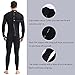 Lemorecn Mens Wetsuits Jumpsuit Neoprene 5/4mm Full Body Diving Suit for Men (3052-M)
