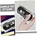 jojofuny 6pcs Cassette Tape Storage Box for Film Case Cassette Audio Holder Compact Retro Tape Organizer for Car Home Office