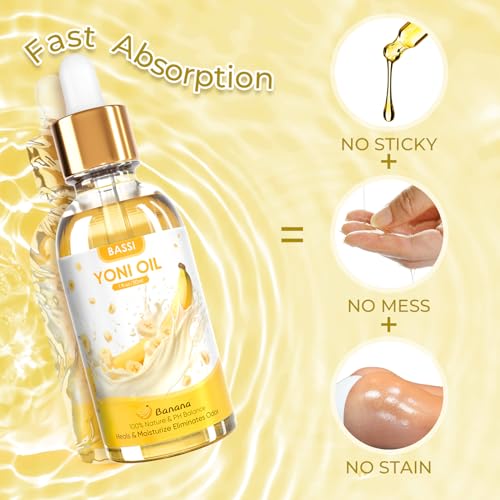 Image of Yoni Soap Bars & Natural Yoni Oil Set, Natural Yoni Wash for Women Feminine Wash Deodorants pH Balance, Eliminates Odor, Banana Feminine Oil 30ml /1 oz, 2pcs 3.53 oz Bath Soap