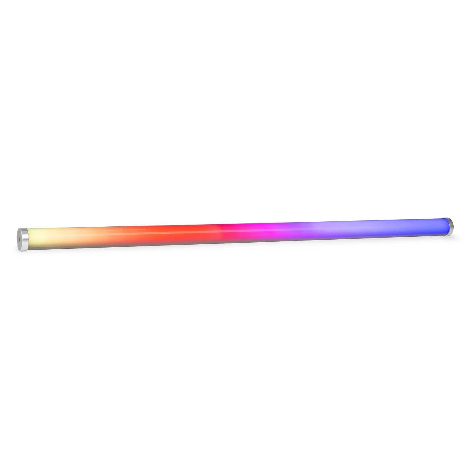 BeamZ Pro Kratos LED Tube RGBW 120cm, 288 Pixel LED Bar mit 20h Akku, DMX - IP65 Wetterfest - RGBW Stehlampe, App-Steuerung, WDMX & IR Fernbedienung – inkl. Stativ & Zubehör