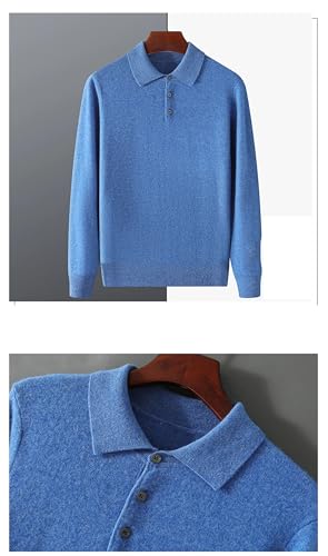 Men Cashmere Knitwear Wool Pullover Sweater Thick Long Sleeve Basic Business Tops3