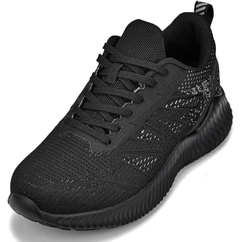 CALTO Men's Invisible Height Increasing Elevator Shoes - Noir/Cement Ultra Lightweight Sporty Sneakers - 2.4 Inches Taller - Q220 - Size 10 D(M) US Cover