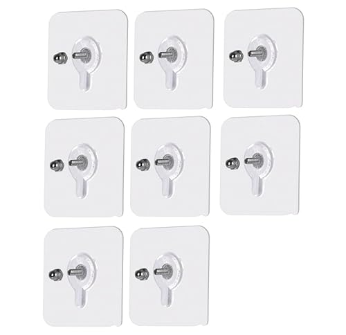 INF 8er Pack Selbstklebende Schraube zur Wandmontage Selbstklebend Klebeschraube für Aufhängen Von Schlafzimmern Badezimmern Küchenutensilien Accessoires