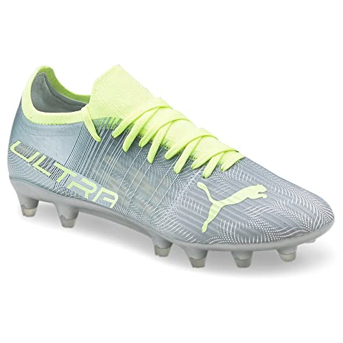Puma Women's Ultra 3.4 Firm Ground Soccer Shoe, Diamond Silver-Fizzy, 9