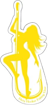 Dirty Hooker Classic Logo Stickers - Cool & Adult Themed - Perfect for Laptops, Water Bottles & Computers