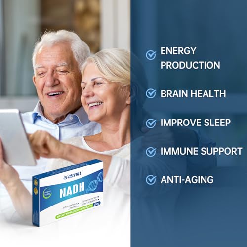 Image of CELFULL NADH Supplement 40mg Enchance NMN Alternative NAD+ Supplement for Immune Support Anti-Aging Boost Brain Cognition & Chronic Fatigue Supplements