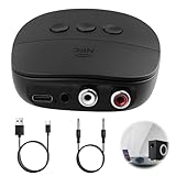 Bluetooth 5.2 Receiver, Bluetooth Adapter for HiFi, Wireless Audio Transmitter and Receiver with 3.5 mm AUX RAC Output, with NFC One-Tap Pairing for Speakers Home HiFi Systems Music Streaming Devices - Image 1