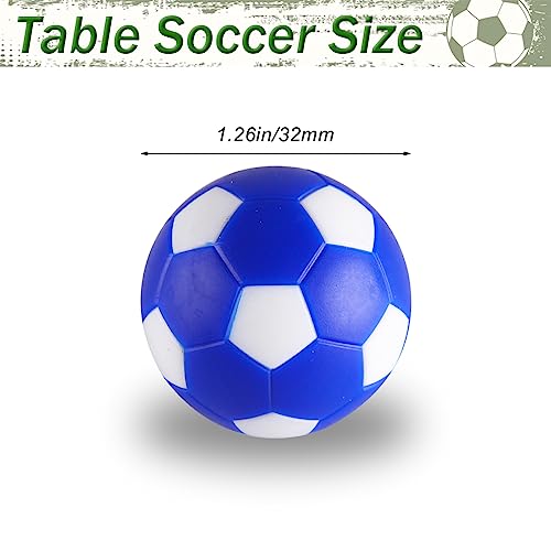 RAYNA GAMES 12 Stück Kickerbälle, 32MM Tischfußball, Reguläre Größe Kickerbälle, ABS Tabletop Fußball für Erwachsene Kinder Fußball Tisch Spiel-Vielfarbigkeit