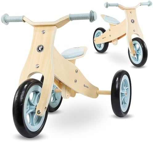 HyperMotion Percy - Bicicleta Madera 2 en 1 Convertible para niño...