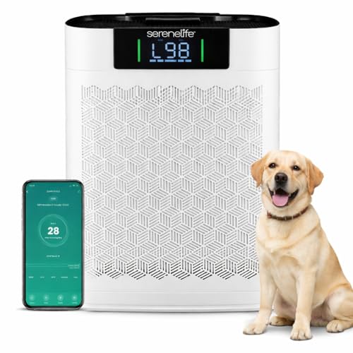 Imagen de SereneLife purificador de aire HEPA para el hogar