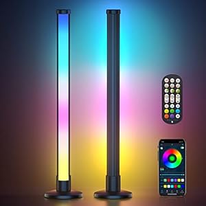 bedee Smart Light Bar, Smart LED Light Bars, Smart Flow Light Bars RGB Ambient Lighting, Smart Gaming Lamps LED TV Backlights, Bluetooth Colour Changing Light Bars for PC, TV, Room, Entertainment