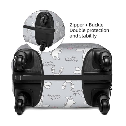 Luggage Cover Protector Suitcase Cover - High Elasticity Fun Rabbit Suitcase Cover for Luggage4