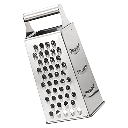 Abaodam ステンレス製多機能グレーター おろしチーズ野菜スライサー 四面プ キッチン用 便利調理器具 ガーリック ポテト対応