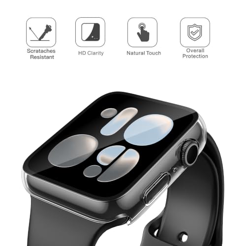 Image of Misxi 2 Pack Screen Protector Case for Apple Watch Series 12 46mm