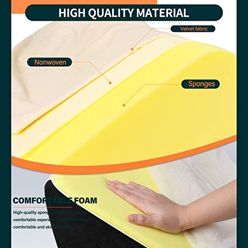 Mudilun 5Pcs Bed Wedge Pillow Set-Adjustable Post Surgery Memory Foam Wedge Pillows For Sleeping,Acid Reflux,Anti Snoring,Heartburn,Reading,Adjustable Leg, Back Support(Black) #TOP4