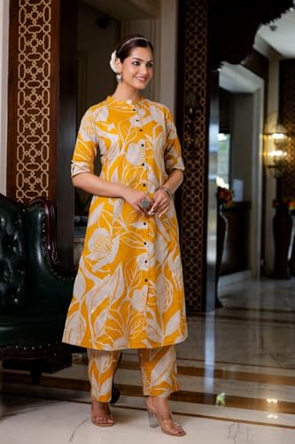 Image of ANNI Designer Women's Rayon Viscose Straight Printed Kurta with Palazzo