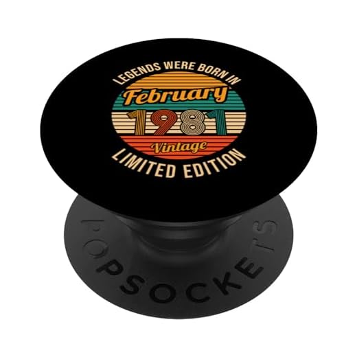 Las leyendas nacieron en enero de 1981 43 cumpleaños PopSockets PopGrip Intercambiable