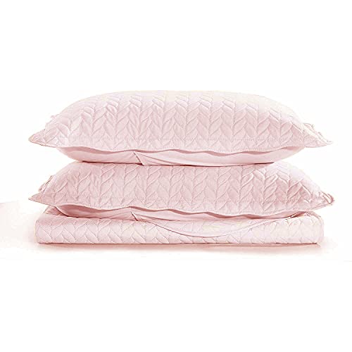 PHP Luxury Bedspread Super King Size Pink - Stylish Matt Finish Lightweight Reversible Embossed Pattern Bedspread Bedding Sets - 3 Piece Blanket Throw Bed Spread 250 X 270 cm + 2 Pillow Shams - Cosy Home Interiors PHP Luxury Bedspread Super King Size Pink - Stylish Matt Finish Lightweight Reversible Embossed Pattern Bedspread Bedding Sets - 3 Piece Blanket Throw Bed Spread 250 X 270 cm + 2 Pillow Shams - Image 6