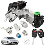 RAMATA Ignition Switch Lock Cylinder with Key (with Blank Chip) Compatible with 2003...