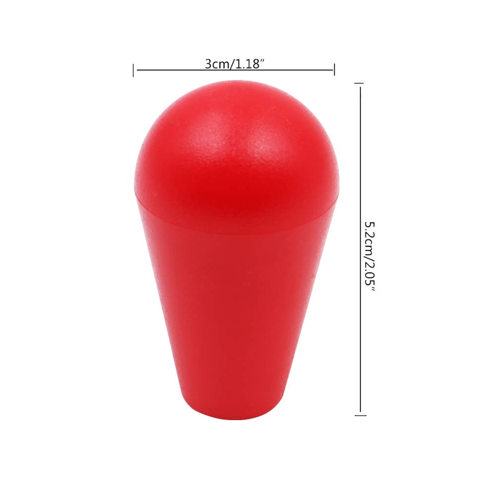 Penna a Sfera Ovale Joystick Macchina Arcade retrò Ovale Macchina Arcade Street Fighter Rosso 2 Pezzi